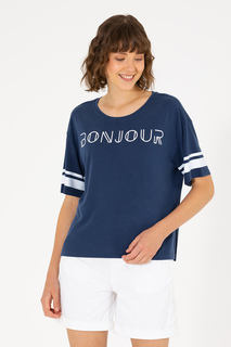 Футболка женская U.S. POLO Assn. G082SZ0110MAVI-S синяя XS