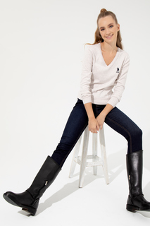 Пуловер женский U.S. POLO Assn. G082GL0TK0GTD02-BSK22 бежевый XS