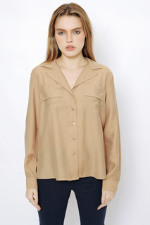 Рубашка женская U.S. POLO Assn. G082SZ0040LAKES022K коричневая 40