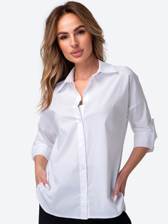Рубашка женская HappyFox HFBS4518 белая 50 RU
