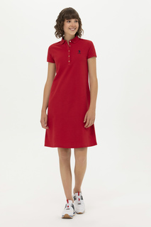 Платье женское U.S. POLO Assn. G082GL0750GURLIN23 красное XL