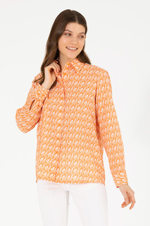 Рубашка женская U.S. POLO Assn. G082SZ0040CRISTATA оранжевая 32