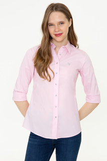 Рубашка женская U.S. POLO Assn. G082SZ0040CEMO розовая 32