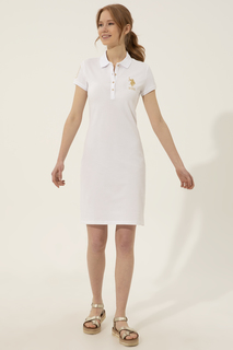 Платье женское U.S. POLO Assn. G082SZ0750MTS02222-075 белое XS