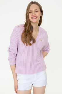 Пуловер женский U.S. POLO Assn. G082SZ0TK0ROSSE фиолетовый M