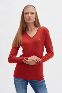 Пуловер женский U.S. POLO Assn. G082SZ0TK0TD02-BSK20 красный XS