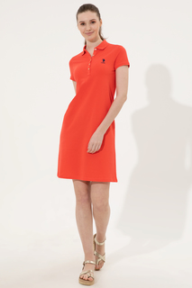 Платье женское U.S. POLO Assn. G082GL0750GURLIN22 оранжевое XS