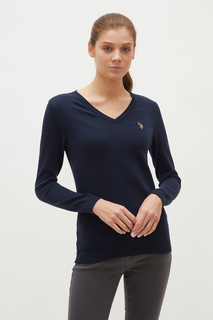 Пуловер женский U.S. POLO Assn. G082SZ0TK0TD02-BSK21 синий XS
