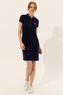 Платье женское U.S. POLO Assn. G082SZ0750MTS0222-075 синее L