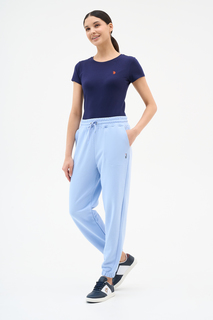 Спортивные брюки женские U.S. POLO Assn. G082SZ0OP0R-MEG голубые XL