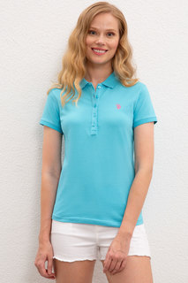 Футболка женская U.S. POLO Assn. G082GL0110GTP-IY020 голубая 2XS
