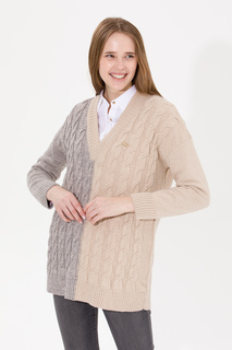 Пуловер женский U.S. POLO Assn. G082SZ0TK0MELISSA бежевый XL