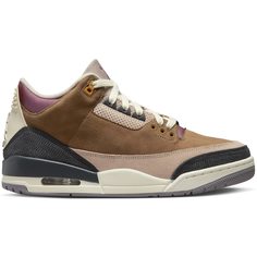 Кеды мужские Jordan AIR JORDAN 3 RETRO SE коричневые 40.5 EU