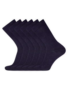 Комплект носков мужских oodji 7B263001T6 синий 44-47, 6 шт.