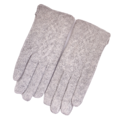 Перчатки женские WASABI TREND WH-00187 серые, one size