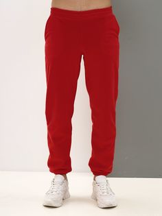 Спортивные брюки мужские MOM №1 MOM-88-3150F красные 3XL
