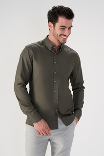 Рубашка мужская Cacharel G051SZ0040BONS зеленая XL