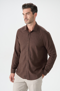Рубашка мужская Cacharel G051SZ0040ANKA коричневая M
