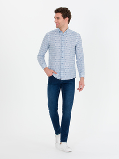 Рубашка мужская Cacharel G051SZ0040PAUL голубая L
