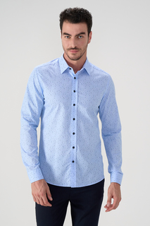 Рубашка мужская Cacharel G051SZ0040PHUKET голубая L
