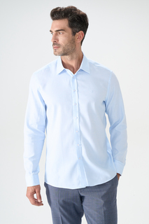 Рубашка мужская Cacharel G051SZ0040CALF голубая 43