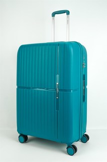 Чемодан унисекс Sweetbags Cross бирюзовый, 74x49x30 см