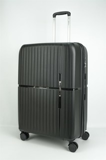 Чемодан унисекс Sweetbags Cross черный, 74x49x30 см