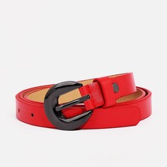 Ремень женский 9720482 красный, 110х2 см No Brand