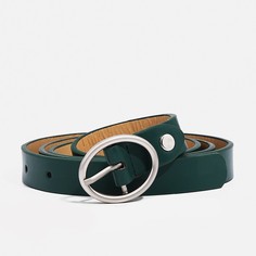 Ремень женский 9720486 зеленый, 110х2 см No Brand