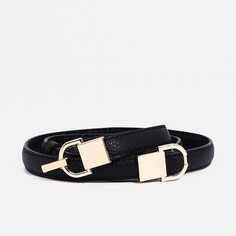 Ремень женский 9709228 черный, 95х1 см No Brand