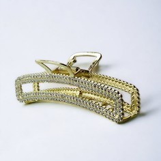 Заколка-краб женская Vprok prstraz золотистая