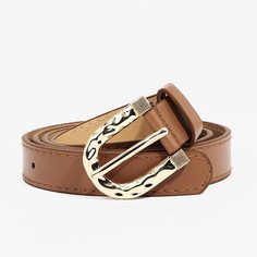 Ремень женский 9720514 коричневый, 110х2,2 см No Brand