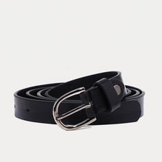 Ремень женский 9720500 черный, 110х1,8 см No Brand