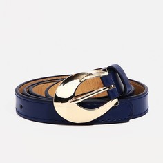 Ремень женский 9720474 синий, 110х1,8 см No Brand