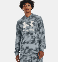 Толстовка Under Armour Ua Rival Terry Novelty Hd мужская 77-1377185 Blue-Gravel, размер SM