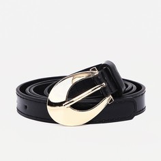 Ремень женский 9720470 черный, 110х1,8 см No Brand