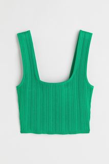 Топ H&M для женщин, зелёный-002, размер XS, 1063029002