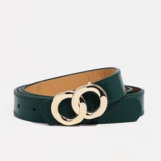 Ремень женский 9720527 зеленый, 110х2,2 см No Brand