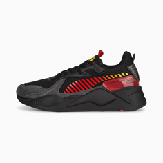 Кроссовки Puma Ferrari RS-X для мужчин, размер 44, 30758001, Black-Rosso Corsa