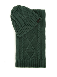 Комплект шапка и шарф мужской Cacharel A051SZ0DH0SK20-TKM-ORGUYUN_790 зеленый