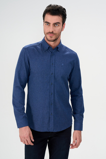 Рубашка мужская Cacharel G051SZ0040ANGOLA синяя XL