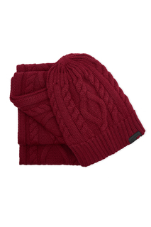 Комплект шапка и шарф мужской Cacharel A051SZ0DH0SK20-TKM-ORGUAKR_900 бордовый