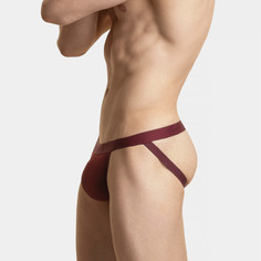 Мужские трусы джоки бордовые Jock Strap MP-1571/3 XXL Atlantic