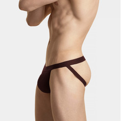 Мужские трусы джоки коричневые Jock Strap MP-1571/1 XL Atlantic