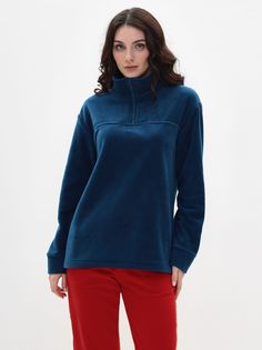 Толстовка женская MOM №1 MOM-0125F синяя XL