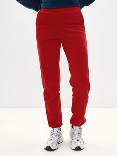Спортивные брюки женские MOM №1 MOM-3150F красные 3XL