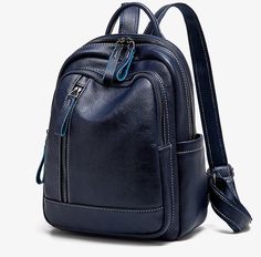 Рюкзак женский Fern M-022 синий, 26x22x11 см
