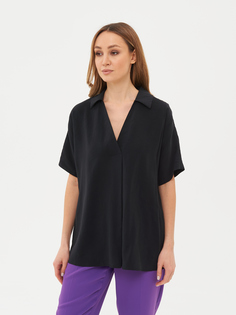 Блуза Gerry Weber для женщин, размер 38, 160008-66406-11000-38, чёрная