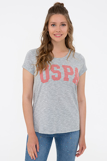 Футболка женская U.S. POLO Assn. G082GL0110E-GEAN-IY021 серая XS