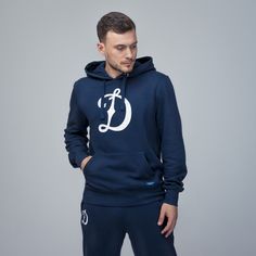 Худи мужское ФК Динамо Москва 739500 синее 3XL